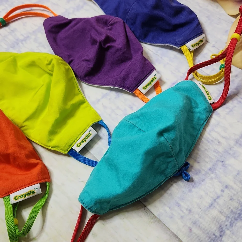 Kid's Crayola Set of 5 Face Masks.